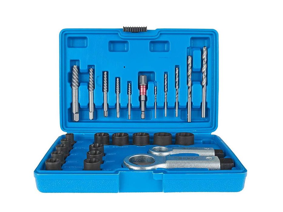 WYKRĘTAKI do zerwanych urwanych ŚRUB NAKRĘTEK i SZPILEK 26 el. 2651