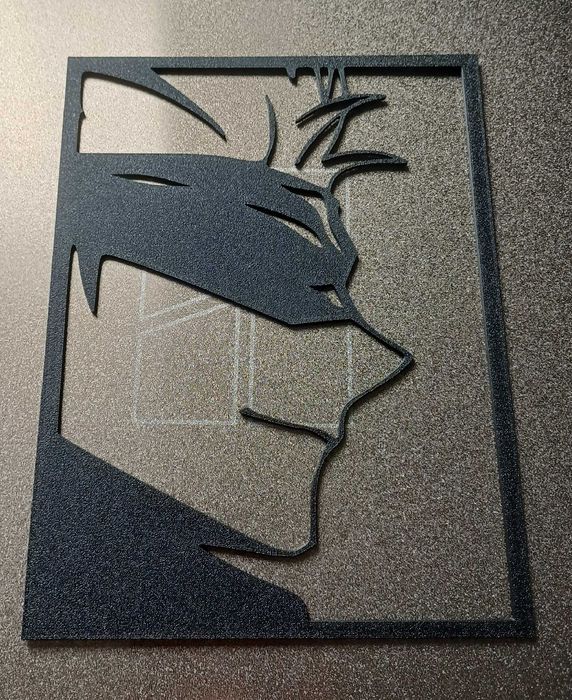 Wall Art Gojo Satoru – Silhueta 3D – Decoração Anime / Jujutsu Kaisen