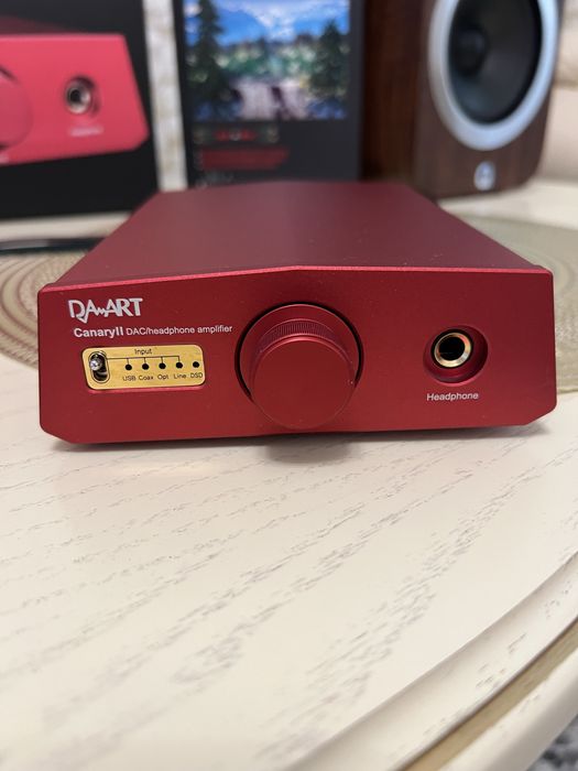 ЦАП и усилитель для наушников YuLong DAART Canary II + фирменный кабель AudioQuest - Готовый комплект для качественного звука с ПК, MacBook, iPhone