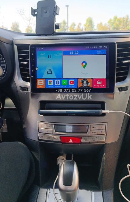 Магнитола OUTBACK Subaru LEGACY 2 дин Tesla Оутбек CarPlay Android 15