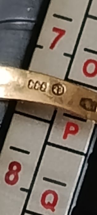 Złoty pierścionek 333