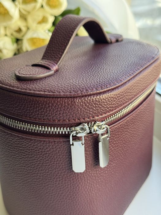 Косметичка в стилі saie 2шт (бургунді та чорна)