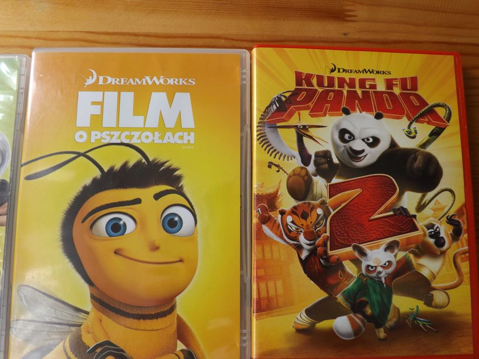 DreamWorks bajki, Panda, shrek, obcy, majtas dvd film