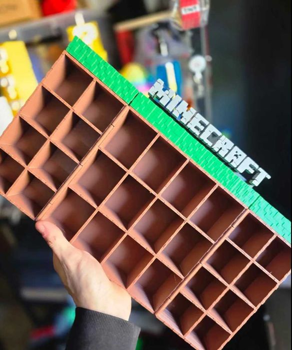 Minecraft Kinder Joy Półka na Wszystkie Figurki Kolekcji Prezent