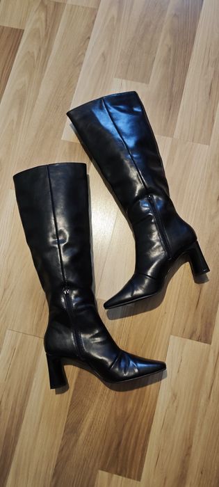 Skórzane kozaki Reserved 40(26 cm).