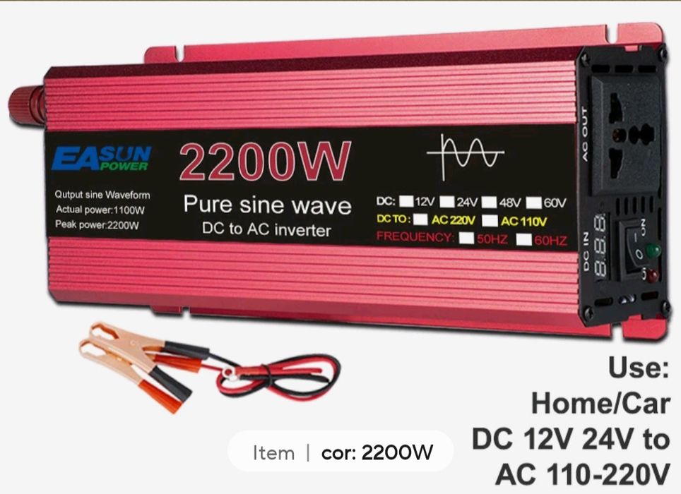 Conversores 12v ou 24v 220v