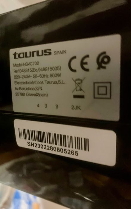 Aspirador Vertical Taurus