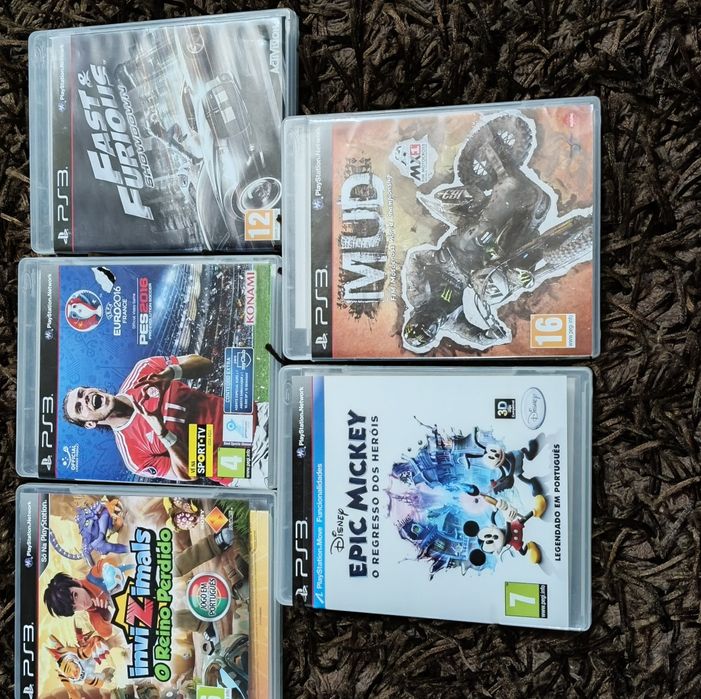 Ps3 mais 5 jogos