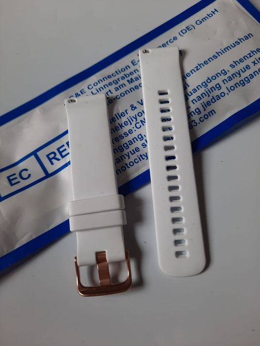 Pasek 20 mm niebieski, biały, czarny