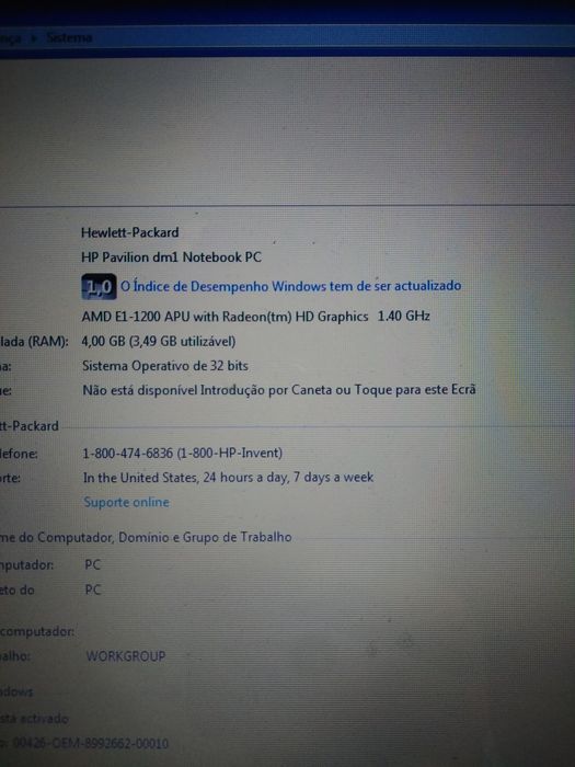 Portátil HP para peças 15€64575215896963122