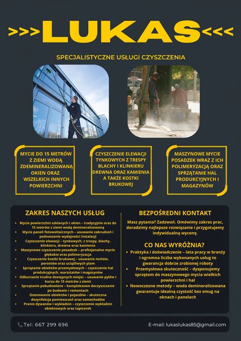 Mycie okien , paneli fotowoltaicznych  , czyszczenie , sprzątanie, pra