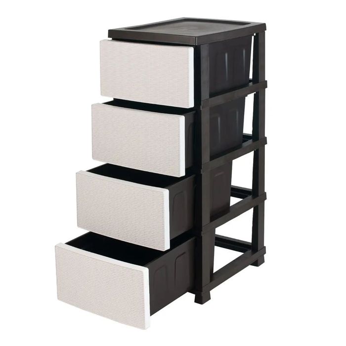 Комод пластиковий ротанг Пластиковый комод меблі для дому