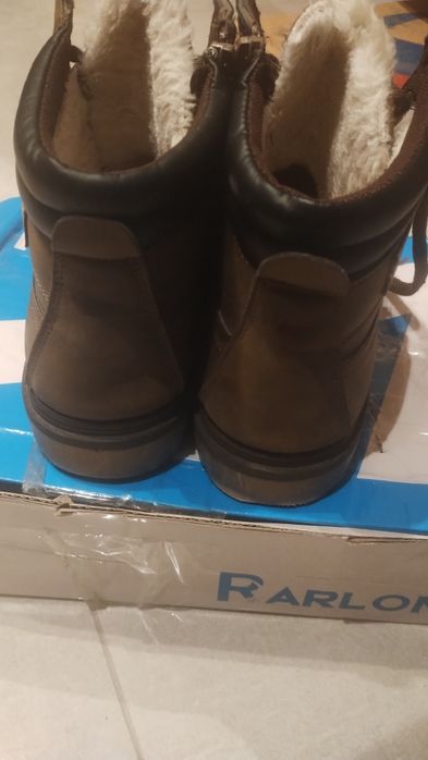 Buty zimowe trapery ocieplane