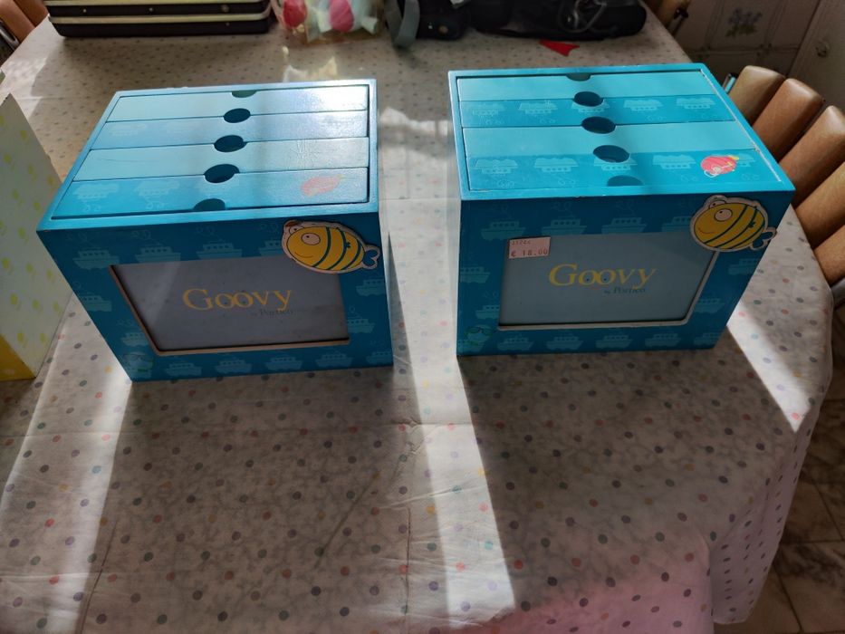 Caixa álbum de fotos com moldura