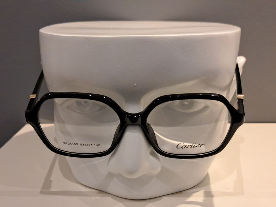 CARTIER damskie nowe czarne oprawki okulary korekcyjne