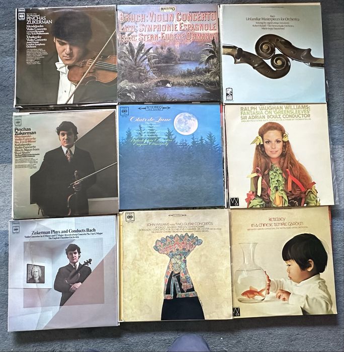 Lote 06 - 72 discos de vinil, Lp's - Musica Clássica