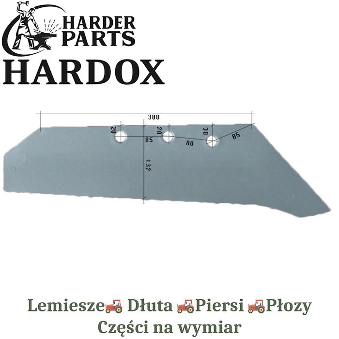 Lemiesz Frost HARDOX 50589/P części do pługa 2X lepsze niż Borowe