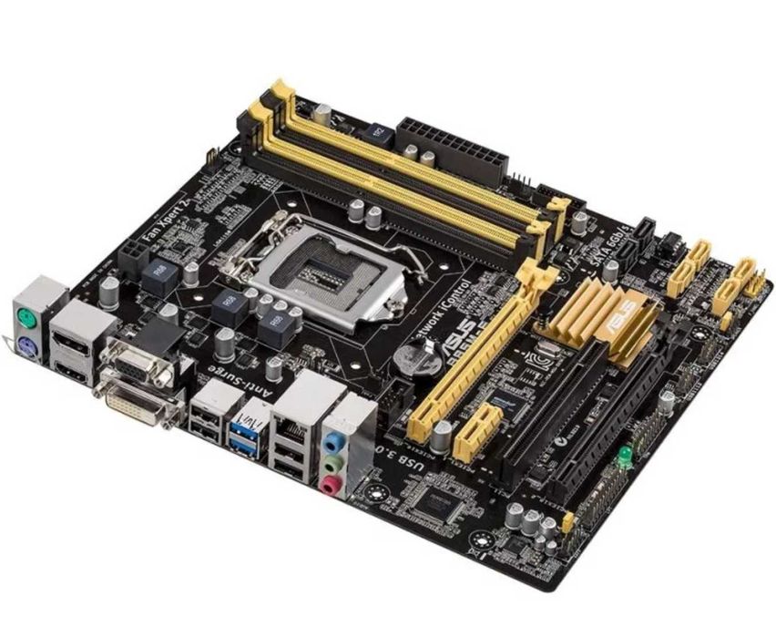 5шт+  БУ Материнська плата s1150, ASUS B85M-E (4xDDR3, Intel B85, PCI-Ex16x2, VGA, DVI, HDMI, DPort, micro  Опт та Гарантія