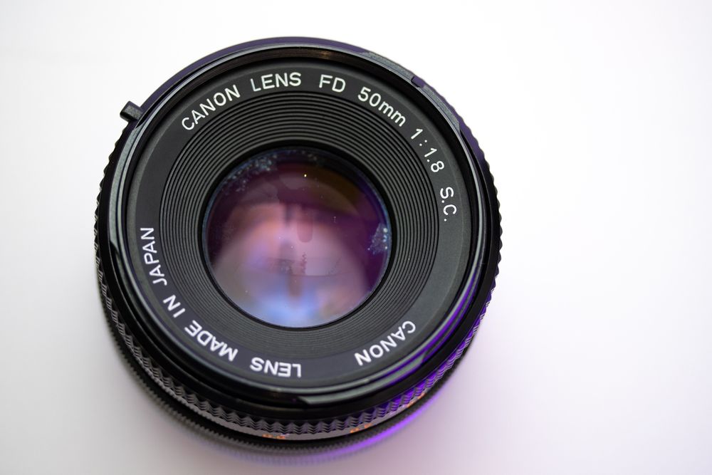 Objetiva Canon FD 50mm F/1.8