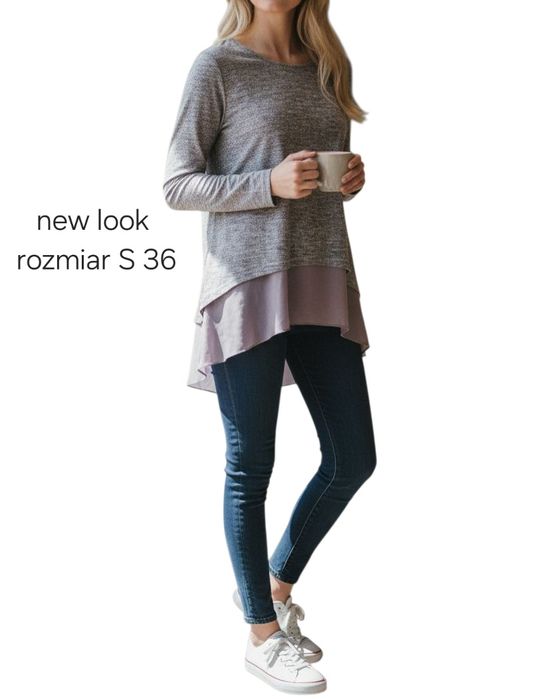 Szara bluzka new look Rozmiar s 36