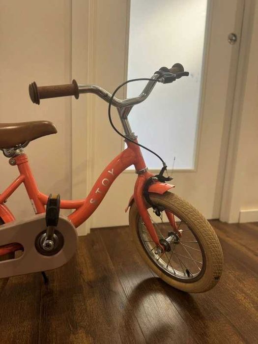 Bicicleta infantil Stoy - Cor Peach 14" - 4/5 anos