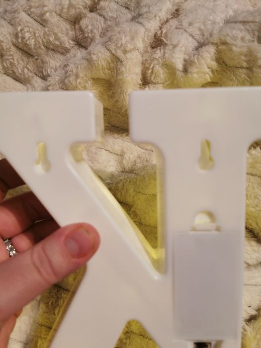 Duża literka K podświetlana