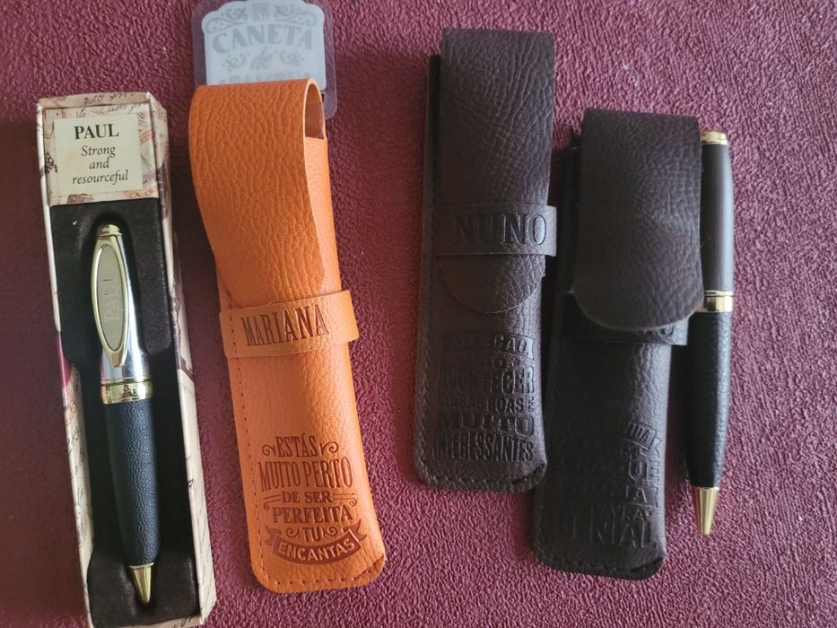 Canetas com nomes
