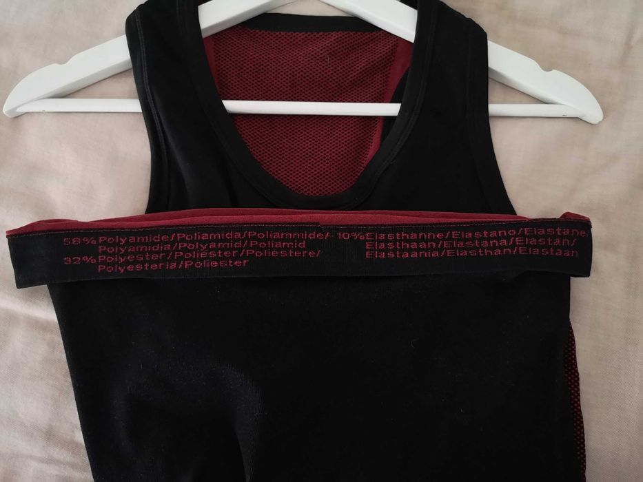 Camisola de ciclismo com manga cava justa, tamanho L