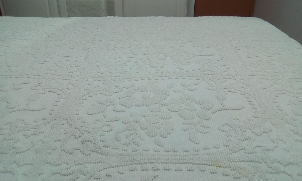 colcha de tear coroa de rei
