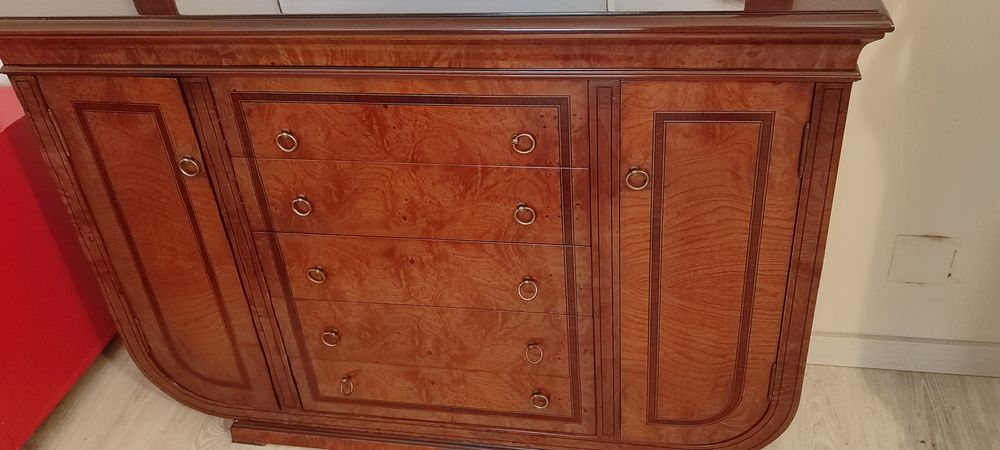 Espelho grande biselado+oferta aparador