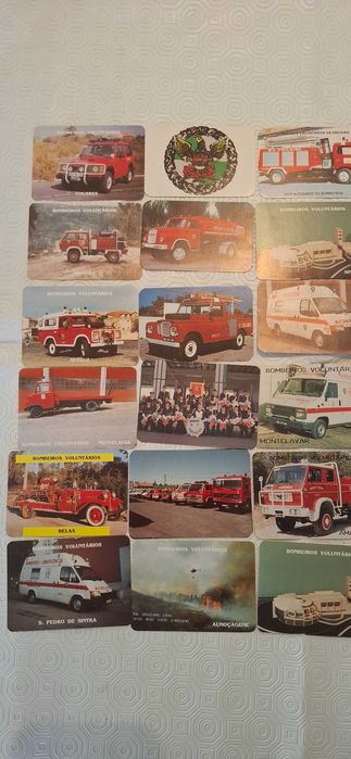 bombeiros voluntários colecção calendários vintage
