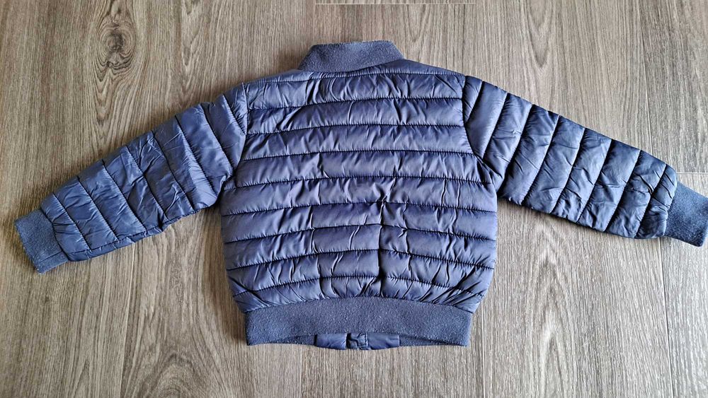Casaco de frio acolchoado azul