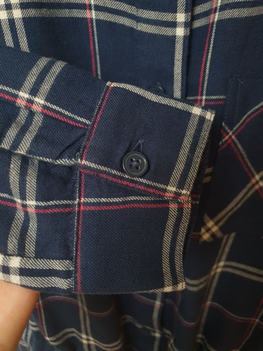 Szmizjerka z długim rękawem w kratę H&M