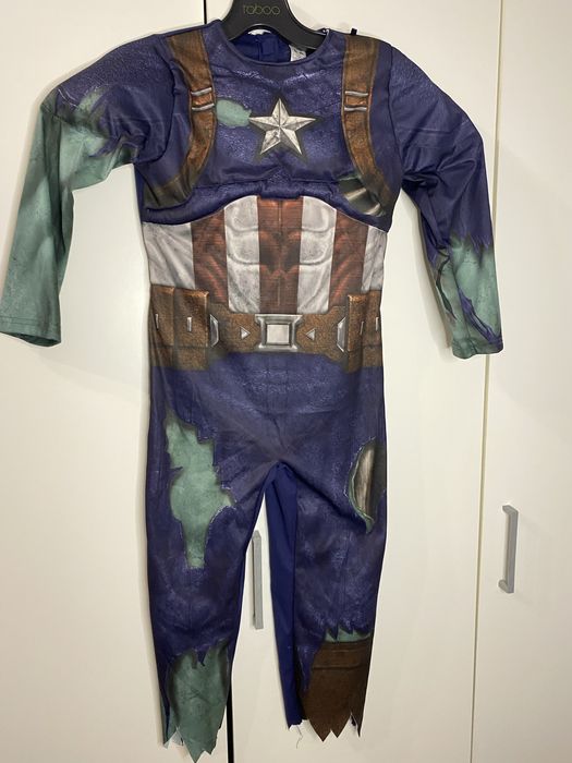 Strój kostium przebranie Kapitan Ameryka Marvel rozmiar 110-116 #139