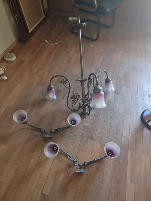 Conjunto de candeeiros de teto