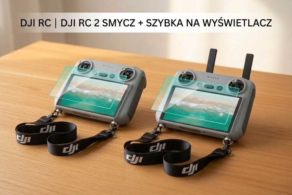 DJI RC | DJI RC 2 komplet regulowana smycz + szkło na wyświetlacz.