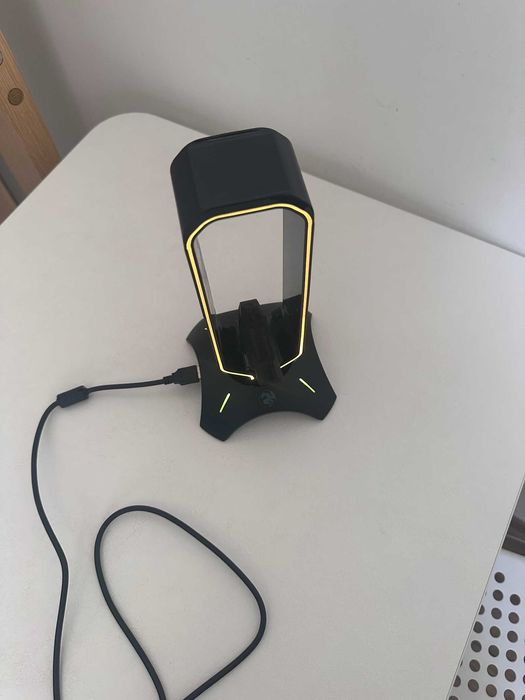 Підставка 3в1 для гарнітури 2E Gaming Headset Stand RGB USB Black