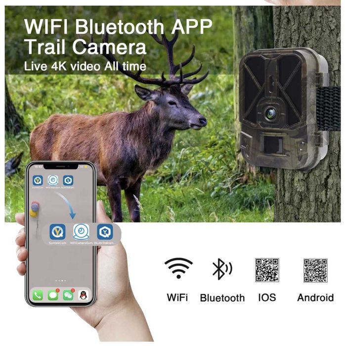 Фотопастка WiFi940PROLI із Wi-Fi/Bluetooth + картка пам'яті + аксес.