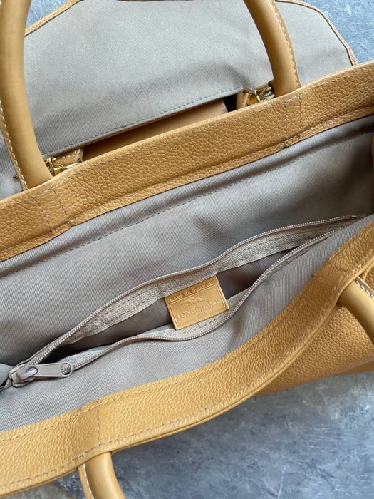 Вінтажна жіноча сумочка Longchamp, шкіряна satchel bag.