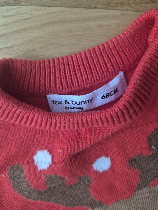 Sweter świąteczny rozmiar 68