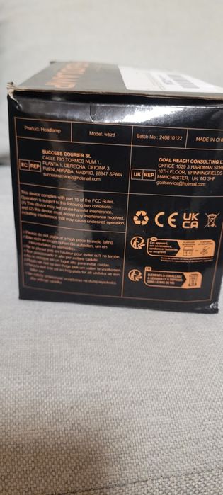 Lâmpada de Cabeça/Head Lamp