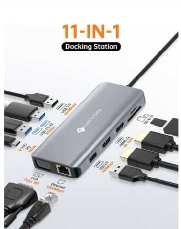USB-C хаб NOVOO RM11 11-в-1
