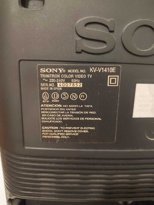 Sony Trinitron KV-V1410E 14" Vintage | TV CRT Clássica Made in Spain
