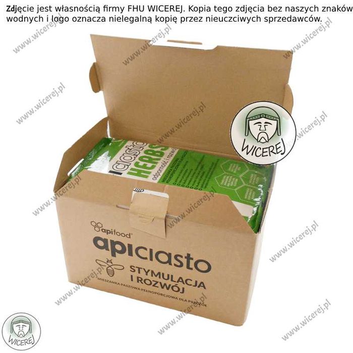 Ciasto Apifood Herbs ApiCiasto 1KG z dodatkiem ziół dla pszczół