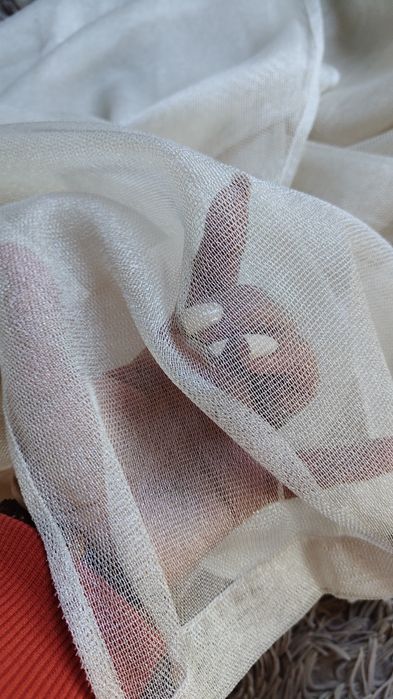 Тюль сеточка новый обработанный.