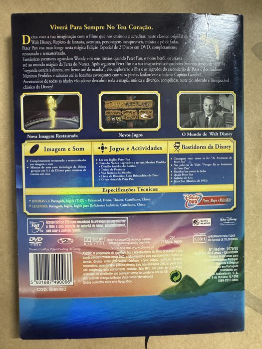 DVD Peter Pan (edicao especial)