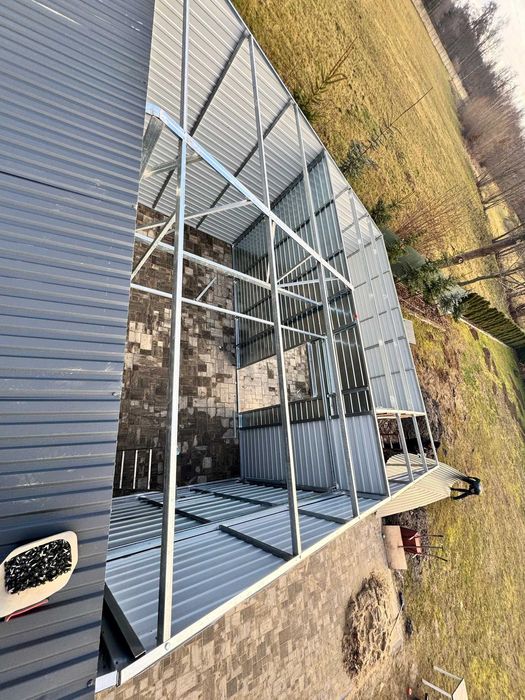 Garaż Blaszany Drewnopodobny 12x6 hala wiata 12x7 11x6 10x6 9x6 8x6 8