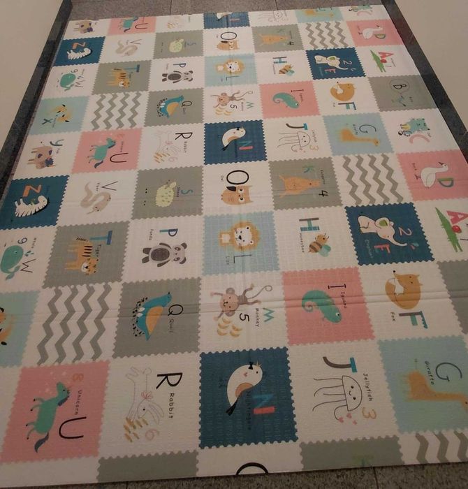 Mata piankowa Kidwell, Alfabet Inda, edukacyjna, dwustronna 180x200 cm