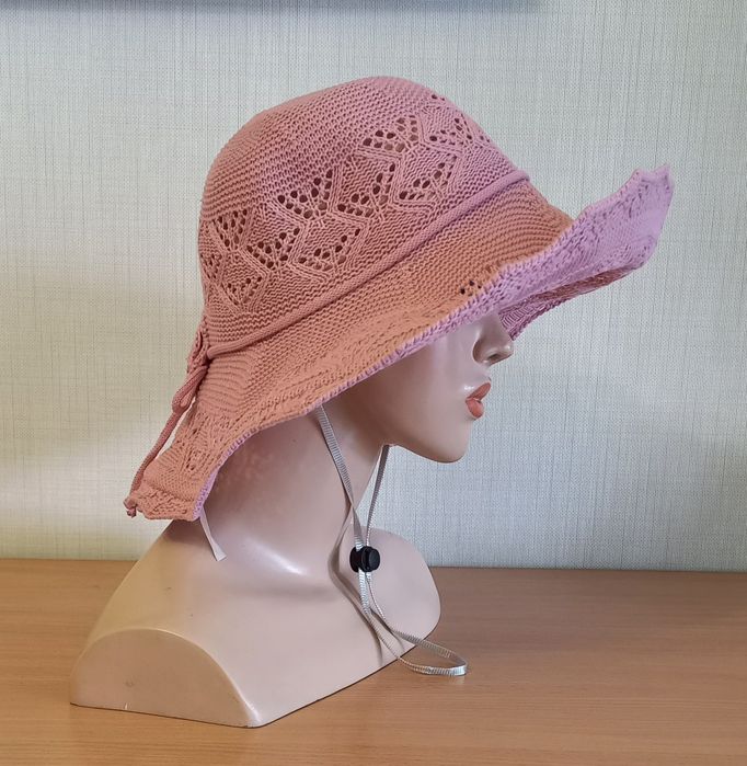 Шляпа ажурная с широкими полями