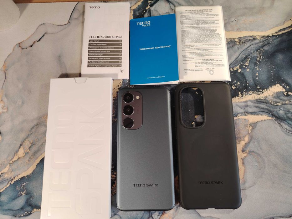 Продам Tecno Spark 40 Pro Plus  16/256gb. оригинал , цвет черный .